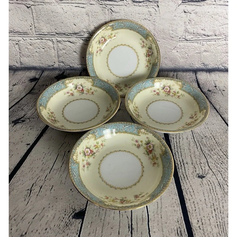 Noritake Blue Dawn 622 Dessert Berry Bowls Set Of 4 5.75